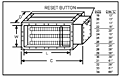 Military Spec Duct Heater Dimension Chart